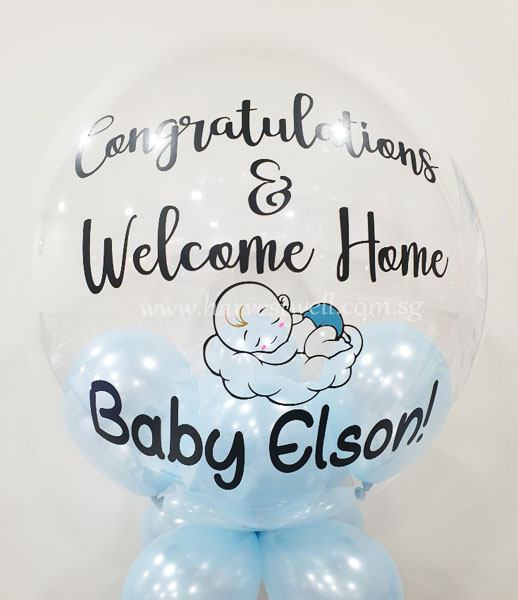 Sleeping Baby Customised Bubble Balloon